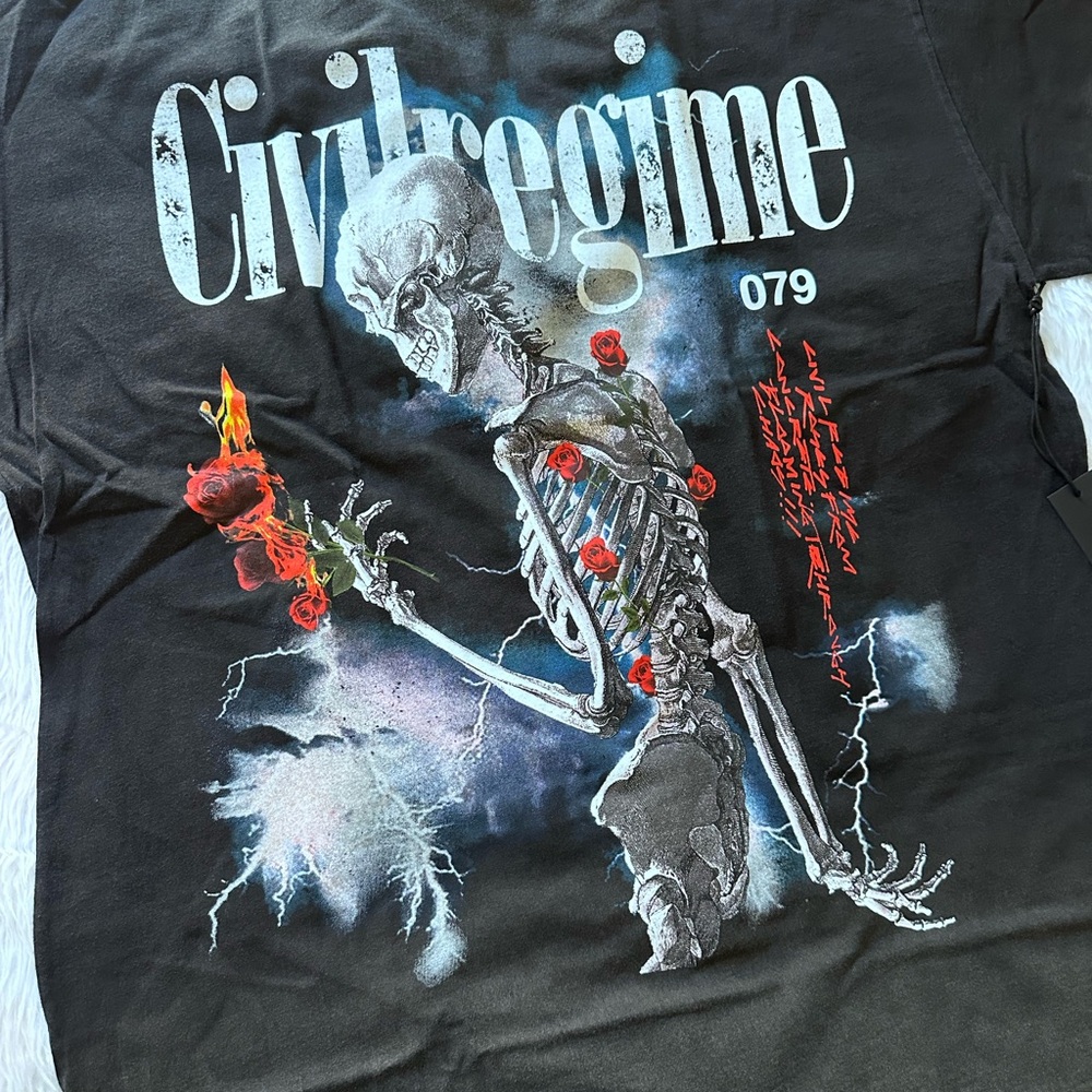 NIB CIVIL REGIME REAP IN THE STORM TEE IN VINTAGE BLACK SZ M (RARE! ) - Picture 4 of 7